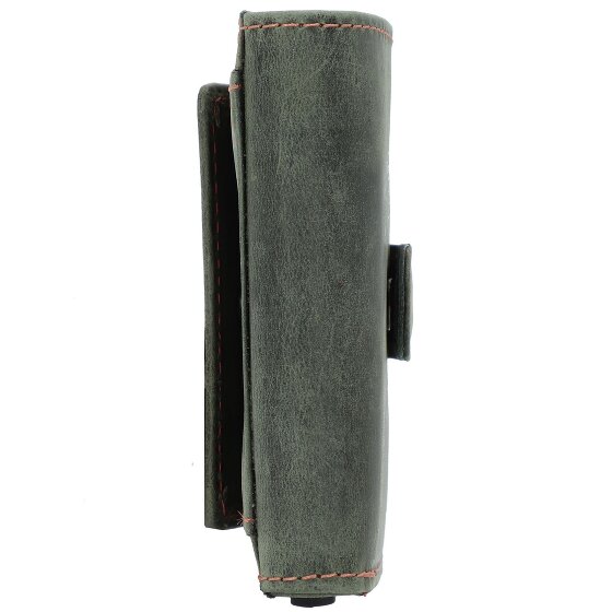 Greenburry Billetera original vintage de cuero RFID 8 cm