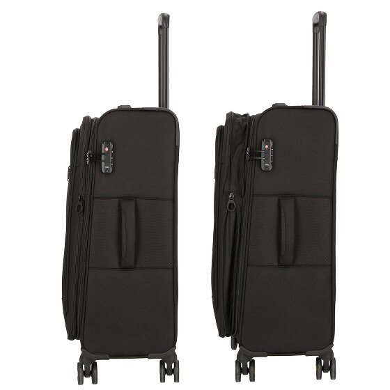 d&n Travel Line 9704 4 ruedas Carrito M 68 cm con pliegue de expansión