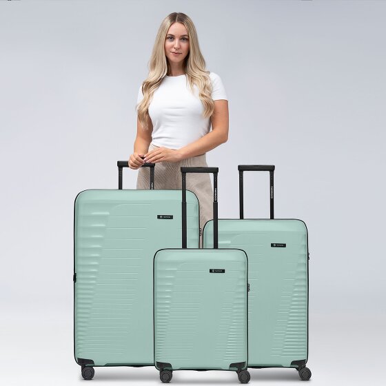 Farmhood Eco Edition 4 ruedas Juego de maletas 3 piezas con pliegue de expansión