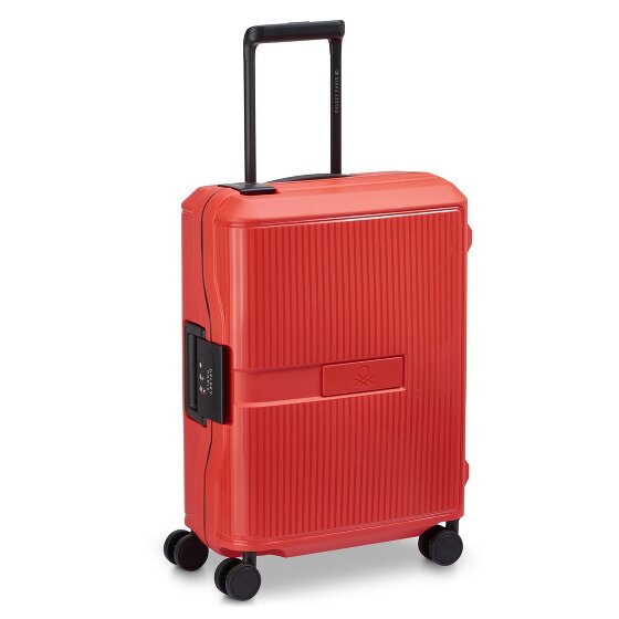 Delsey Paris x United Colors of Benetton Color Block Hardside Trolley de cabina de 4 ruedas 55 cm