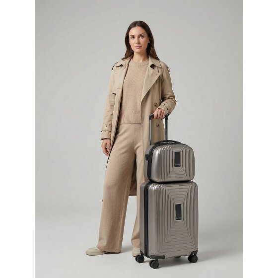 Redolz Juego de maletas Essentials 14 2 pzs. trolley de cabina con plegado extensible y neceser