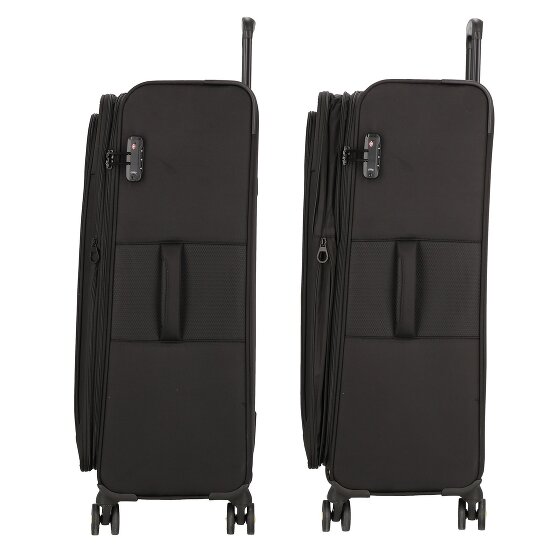 d&n Travel Line 9704 4 ruedas Carrito L 78 cm con pliegue de expansión