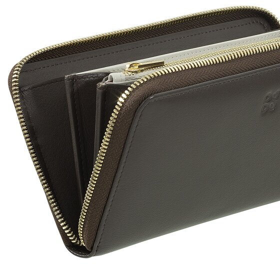 DuDu Cartera de cuero de 19 cm