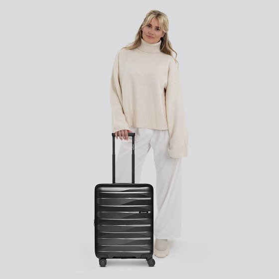 Bergpfeil Trolley de cabina de viaje de 4 ruedas S 55 cm con pliegue de expansión