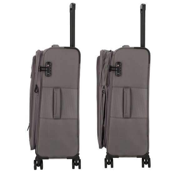 d&n Travel Line 9704 4 ruedas Set de maletas 3 piezas Con fuelle expandible