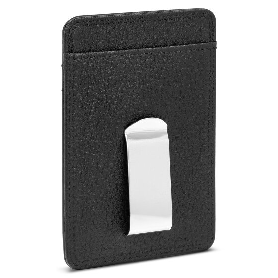 Redolz Tarjetero de piel Essentials RFID 7 cm con pinza para billetes