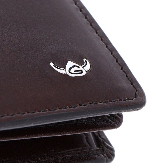 Golden Head Billetera Colorado de cuero RFID 10 cm