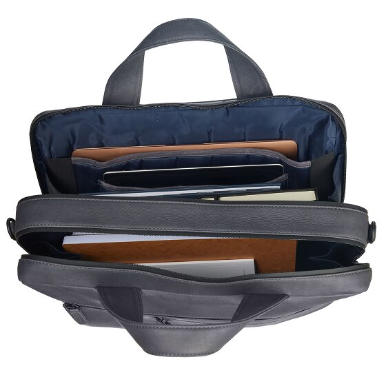 Leonhard Heyden Maletín de cuero Hague con compartimento para el portátil de 40 cm