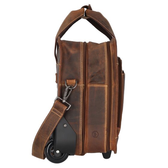 Greenburry Vintage 2 ruedas Carrito de negocios 33 cm Compartimento para el portátil