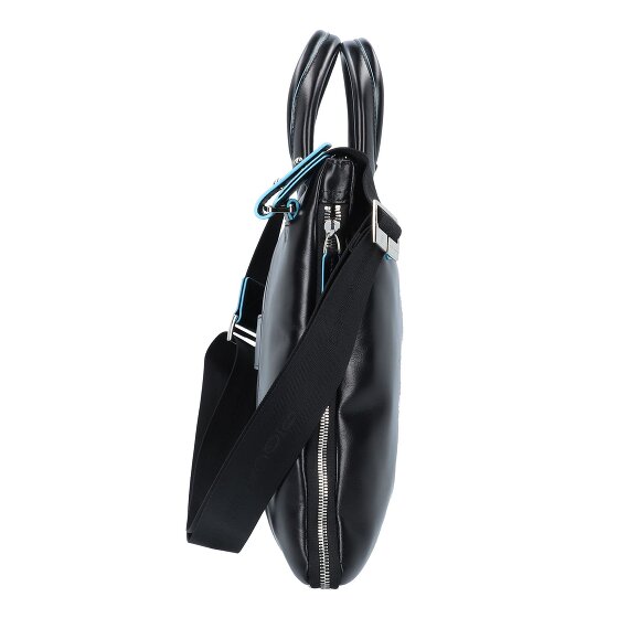 Piquadro Maletín cuadrado azul Piel 42 cm Compartimento para portátil