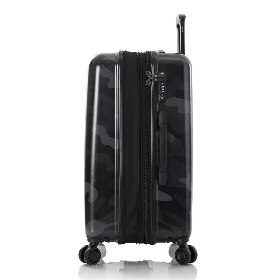 Heys Black Camo 4 ruedas Carrito M 66 cm con pliegue de expansión