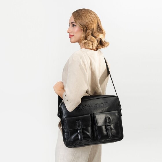 Farmhood Memphis Maletín Mensajero Piel 38 cm Compartimento para el portátil