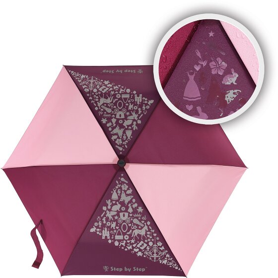 Step by Step Paraguas de bolsillo para niños con efecto de lluvia mágica 22,5 cm