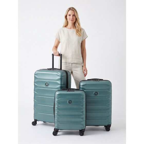Delsey Paris Meteor 4 ruedas Set de maletas 3 piezas Con asa expansible