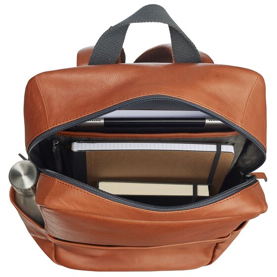 Leonhard Heyden Mochila Hamburgo Piel 40 cm Compartimento para portátil