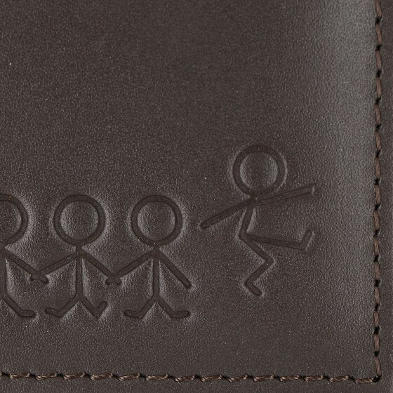 oxmox Leather Cartera Bloqueo RFID Piel natural 11 cm