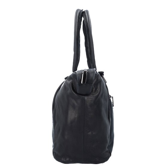Greenland Nature Bolso shopper de napa negro 33 cm