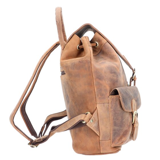 Greenburry Mochila vintage de cuero 40 cm