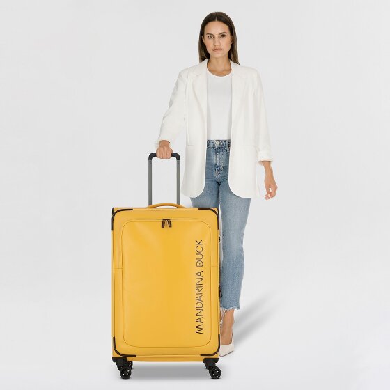 Mandarina Duck Eco Coated 4 ruedas Trolley L 78 cm Con fuelle expandible
