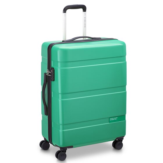 Delsey Paris x United Colors of Benetton Now Juego de maletas rígidas de 4 ruedas de 3 piezas con pliegue extensible