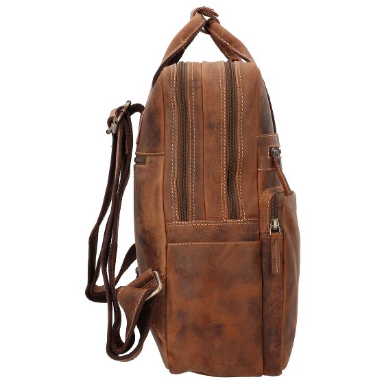 Greenburry Mochila Vintage Piel 38 cm Compartimento para portátil