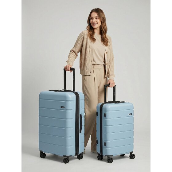 Saxoline Miami 4 ruedas Juego de maletas 2 piezas con pliegue de expansión