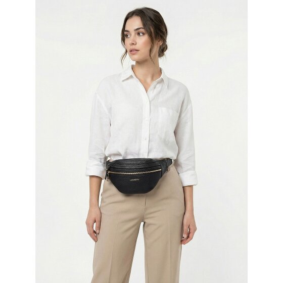 Lazarotti Riñonera Bolonia Piel Doble Cremallera 25 cm