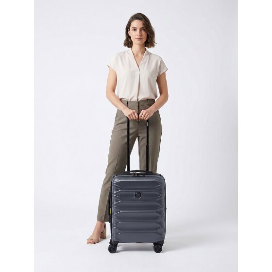 Delsey Paris Meteor 4 ruedas Trolley de cabina 55 cm Con asa expansible