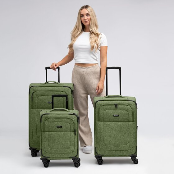 Redolz Essentials 12 THREE SET 4 ruedas Set de maletas 3 piezas Con fuelle expandible