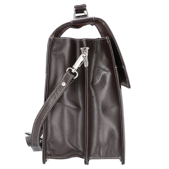 Alassio Mónaco maletín de cuero 38 cm compartimento para portátil