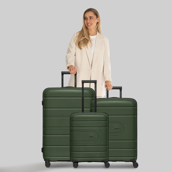 Redolz Essentials 11 4 ruedas Juego de maletas 3 piezas con pliegue de expansión