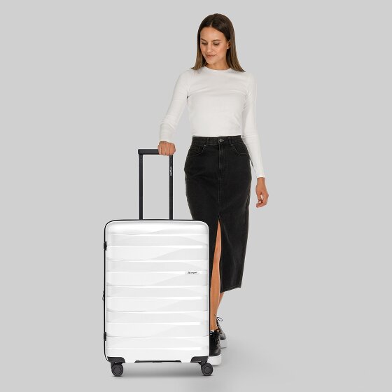 Bergpfeil Trolley de viaje de 4 ruedas M 66 cm con pliegue de expansión