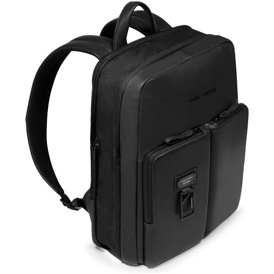 Piquadro Harper Mochila de día Piel 38 cm Compartimento para el portátil