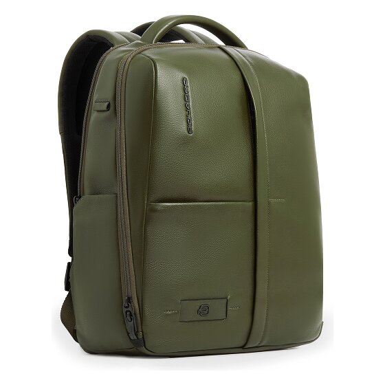 Piquadro Russell Mochila de negocios Protección RFID Piel 42 cm Compartimento para el portátil