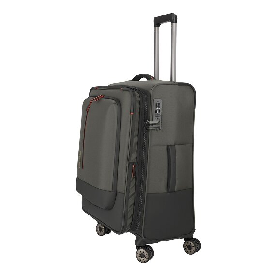 Travelite Crosslite 5.0 4 ruedas Carrito M 66 cm con pliegue de expansión