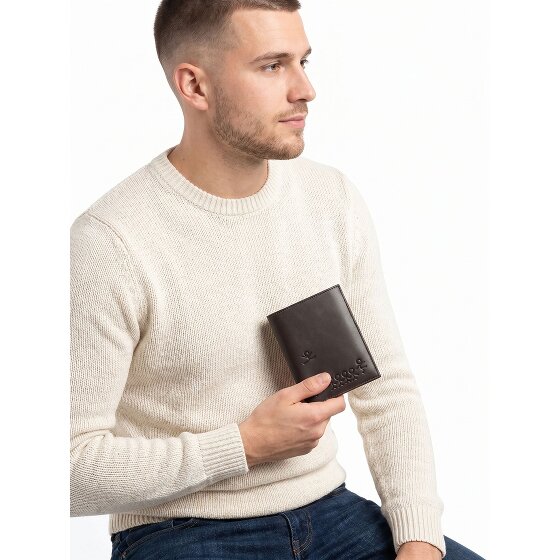 oxmox Leather Cartera Bloqueo RFID Piel natural 10 cm
