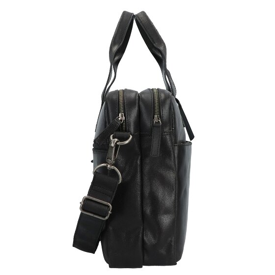 Burkely Maletín Vintage Jesse Piel 42 cm Compartimento Portátil