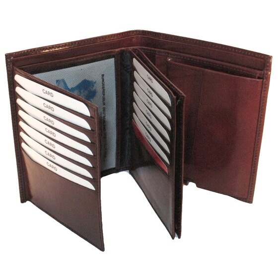 Golden Head Billetera Colorado de cuero RFID 11 cm