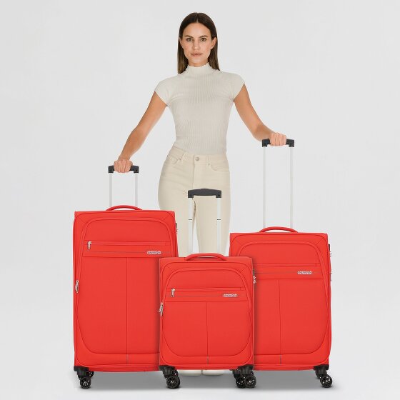 American Tourister Deep Dive 4 ruedas Juego de maletas 3 piezas con pliegue de expansión