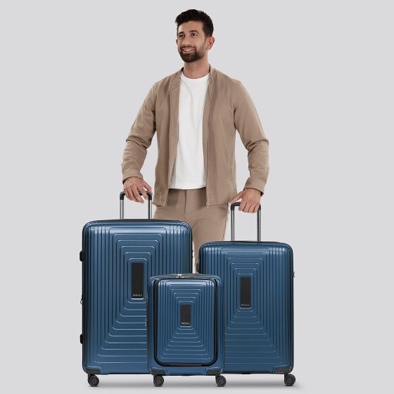 Redolz Essentials 14 4 ruedas Juego de maletas 3 piezas con pliegue de expansión