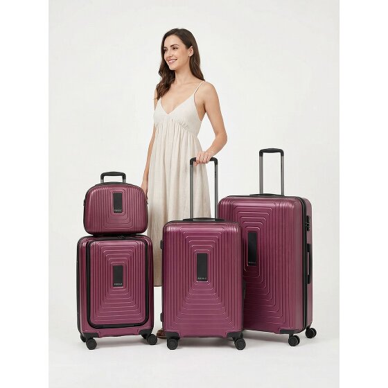 Redolz Essentials14 Juego de maletas de 4 ruedas Beautycase 4pcs con compartimento para portátil plegable expansible