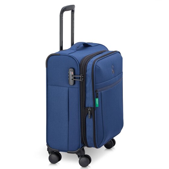 Delsey Paris x United Colors of Benetton BE Trolley de cabina de 4 ruedas 55 cm con pliegue extensible