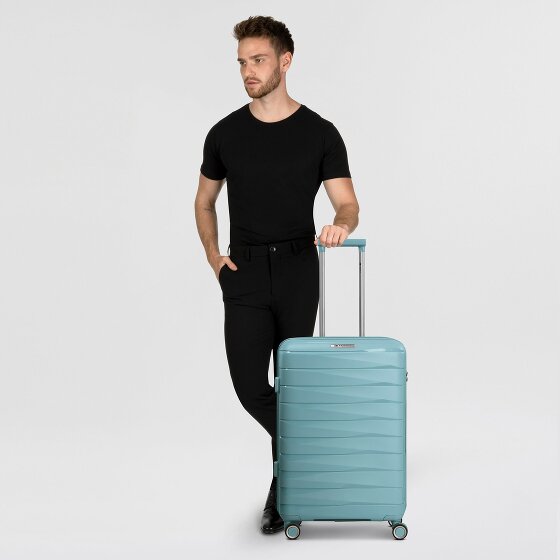 Franky London 4 ruedas Carrito M 65 cm con pliegue de expansión