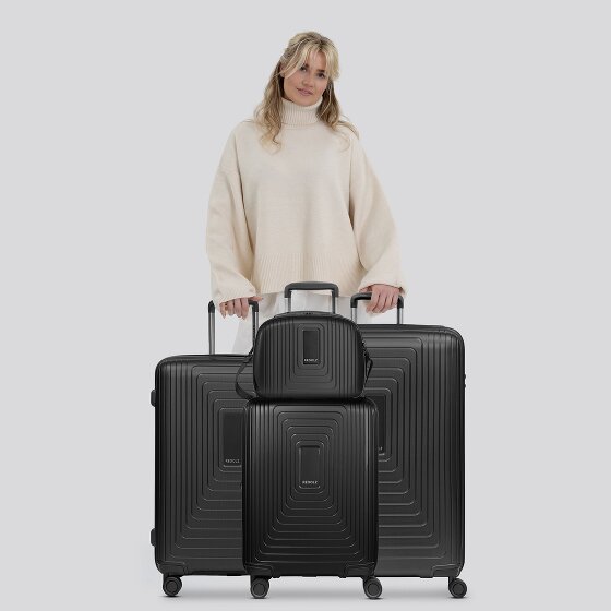 Redolz Juego de maletas Essentials 14 de 4 ruedas + neceser 4 pzs. con pliegue extensible