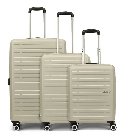 American Tourister Aerojoy 4 ruedas Juego de maletas 3 piezas con pliegue de expansión
