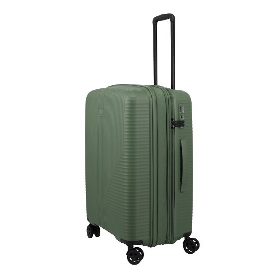 Travelite Air Stripe 4 ruedas Carrito M 66 cm con pliegue de expansión