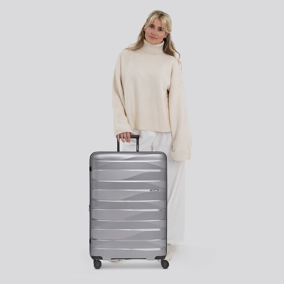 Bergpfeil Trolley de viaje de 4 ruedas L 75 cm con pliegue de expansión