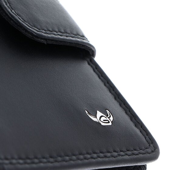 Golden Head Polo Estuche para tarjetas de crédito Bloqueo RFID Piel natural 8 cm