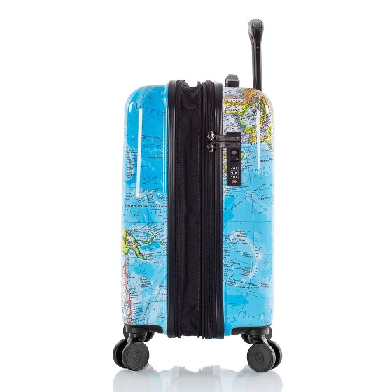 Heys Black Camo 4 ruedas Carro de la cabina S 53 cm con pliegue de expansión