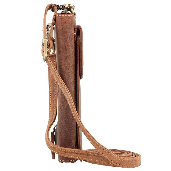 Greenburry Funda de teléfono móvil vintage de cuero RFID de 8 cm